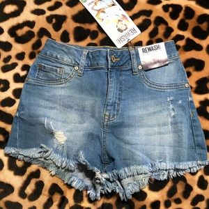 NWT high rise jean shorts